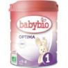 BABYBIO - OPTIMA - Lait en poudre 1er âge de 0 à 6 mois - boite de 800 g  Sonico.fr