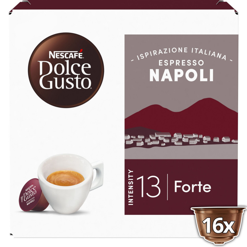 NESCAFE - Espresso Napoli Café dosettes Compatible Dolce Gusto - boîte de 16 capsules Sonico.fr