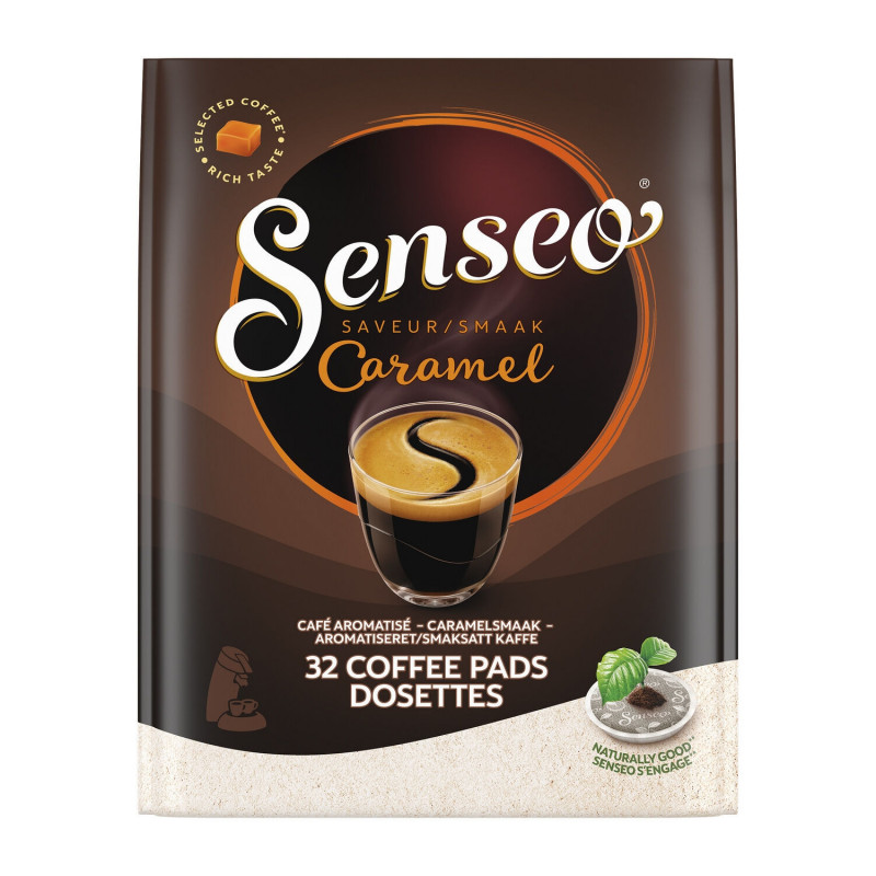 SENSEO - Caramel Café dosette Senseo Saveur Caramel - 32 dosettes - 220 g Sonico.fr