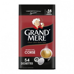 GRAND MERE - Corsé café Compatible Senseo - paquet de 54 Dosettes Sonico.fr