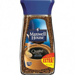 MAXWELL HOUSE - Café Soluble Décaféiné - Bocal de 200 g Sonico.fr