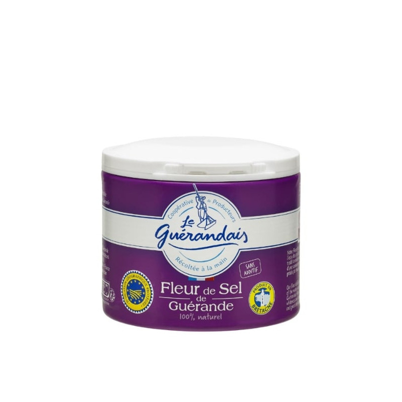 LE GUERANDAIS - Fleur de sel de guérande - pot violet de 125g Sonico.fr