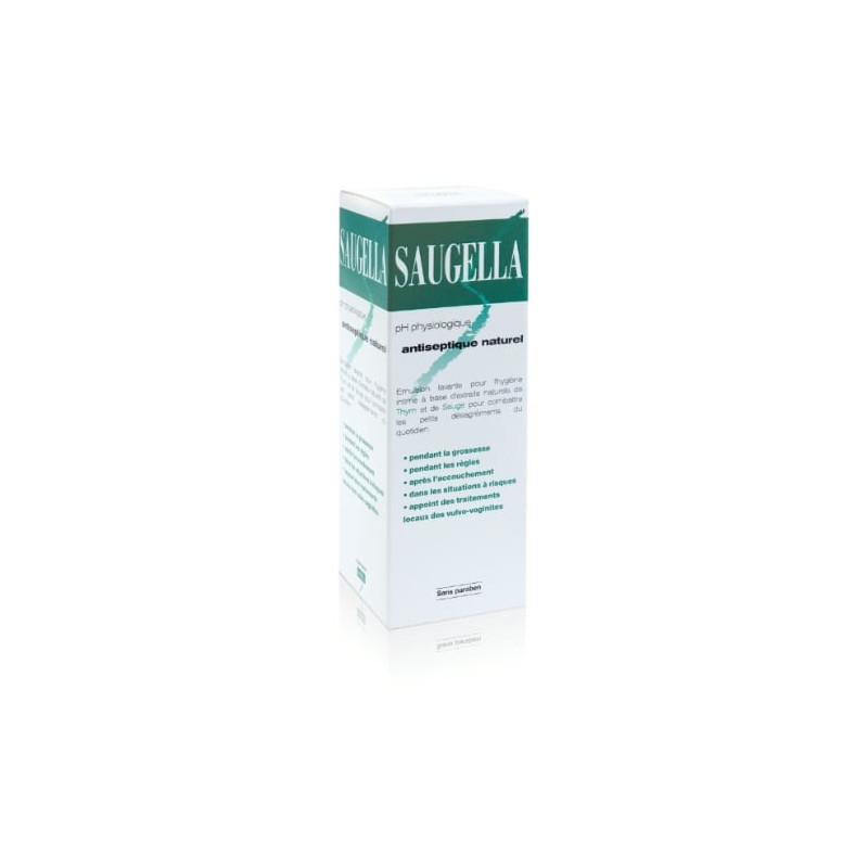SAUGELLA - Gel douche intime Antiseptique Naturel sans savon - flacon de 250 ml Sonico.fr
