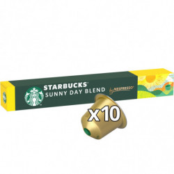 STARBUCKS - Sunny Day Blend intensité 5 Café Compatible Nespresso - boite de 10 capsules Sonico.fr