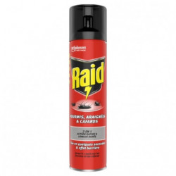 RAID - Insecticide Fourmis Araignées Cafards - spray de 400 ml Sonico.fr