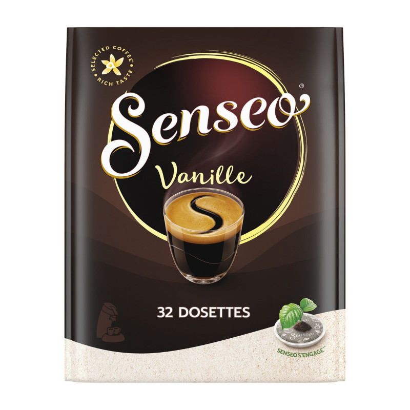 SENSEO - Vanille Café dosette Senseo Saveur Vanille - 32 dosettes - 220 g Sonico.fr
