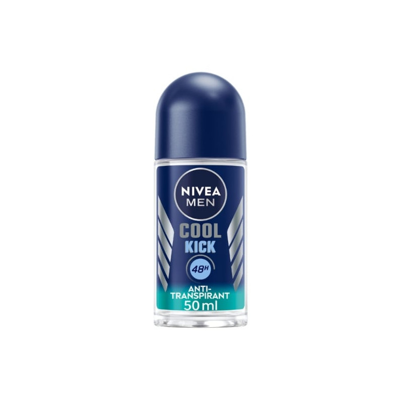 NIVEA MEN - Cool Kick 48h Déodorant Bille homme - roll-on de 50 ml  Sonico.fr