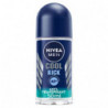 NIVEA MEN - Cool Kick 48h Déodorant Bille homme - roll-on de 50 ml  Sonico.fr