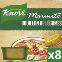 KNORR - Marmite De Bouillon Légumes - 8 Capsules - paquet de 244 g Sonico.fr