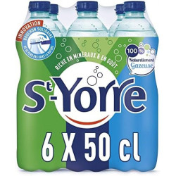 ST YORRE - Eau Minérale Naturelle Gazeuse - pack de 6 x 50 cl Sonico.fr