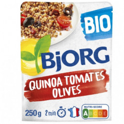BJORG - Plat cuisiné Quinoa Tomates et Olives bio - sachet de 250 g Sonico.fr