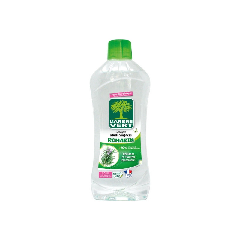 L'ARBRE VERT - Nettoyant multi-surfaces écologique Concentré Romarin - flacon de 1 l Sonico.fr