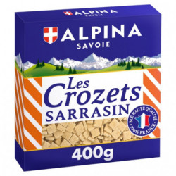 ALPINA SAVOIE - Pâtes les Crozets au sarrasin - boite de 400 g Sonico.fr