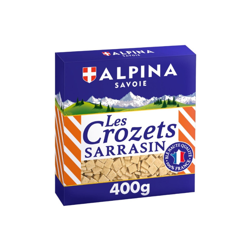 ALPINA SAVOIE - Pâtes les Crozets au sarrasin - boite de 400 g Sonico.fr