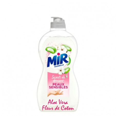 MIR - Vaisselle Sensitive Secrets de Douceur Aloé Vera Fleur de Coton - flacon de 450 ml Sonico.fr