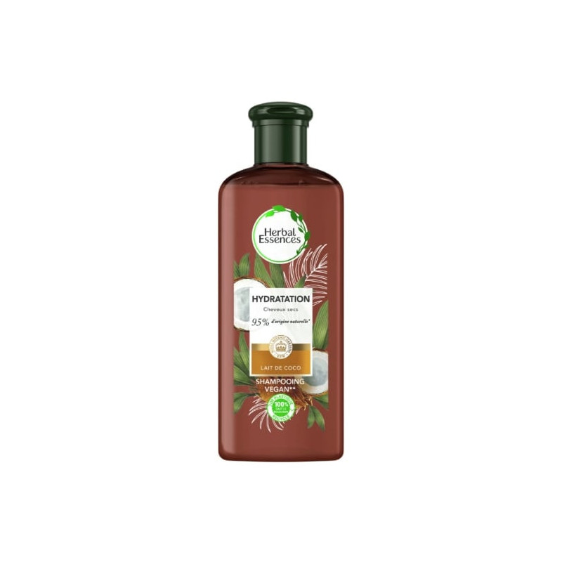 HERBAL ESSENCES - Shampoing Lait de Coco Hydratation - bouteille de 250 ml Sonico.fr