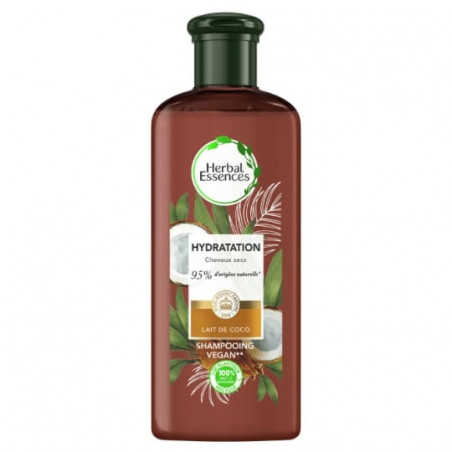 HERBAL ESSENCES - Shampoing Lait de Coco Hydratation - bouteille de 250 ml Sonico.fr