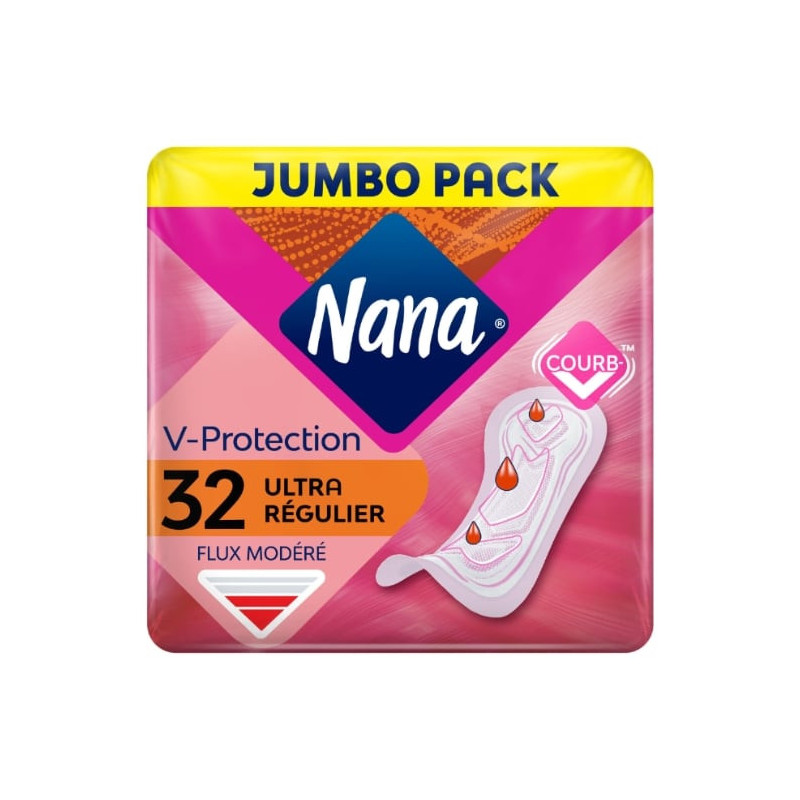 NANA - Ultra Normal taille 1 Serviettes hygiéniques - paquet de 32 Serviettes Sonico.fr