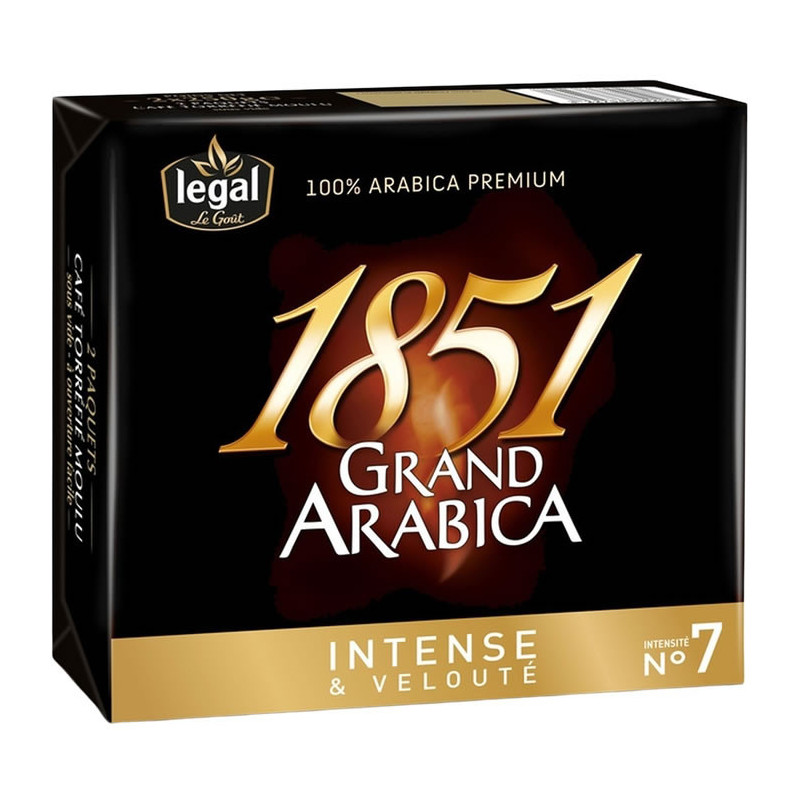 LEGAL - 1851 Grand Arabica Intense Café Moulu - 500 g  Sonico.fr