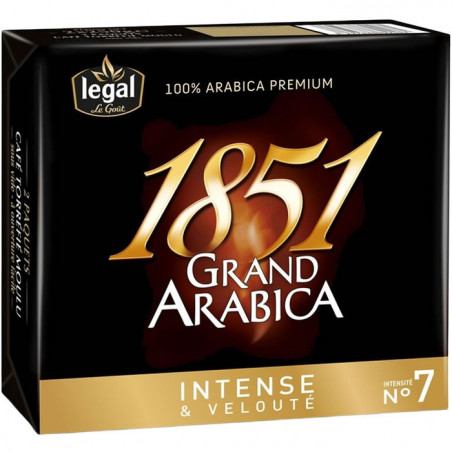 LEGAL - 1851 Grand Arabica Intense Café Moulu - 500 g  Sonico.fr