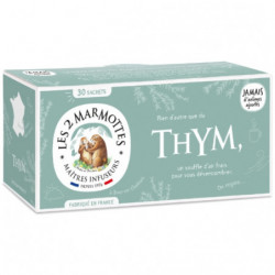LES 2 MARMOTTES - Infusion Thym - boite de 30 sachets Sonico.fr
