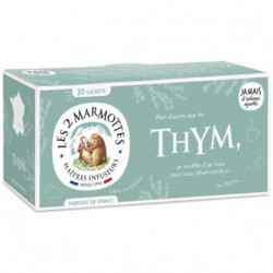LES 2 MARMOTTES - Infusion Thym - boite de 30 sachets Sonico.fr