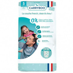 CARRYBOO - Dermo Sensitives Couches écologiques taille 5 (12-25 kg) - paquet de 44 couches Sonico.fr