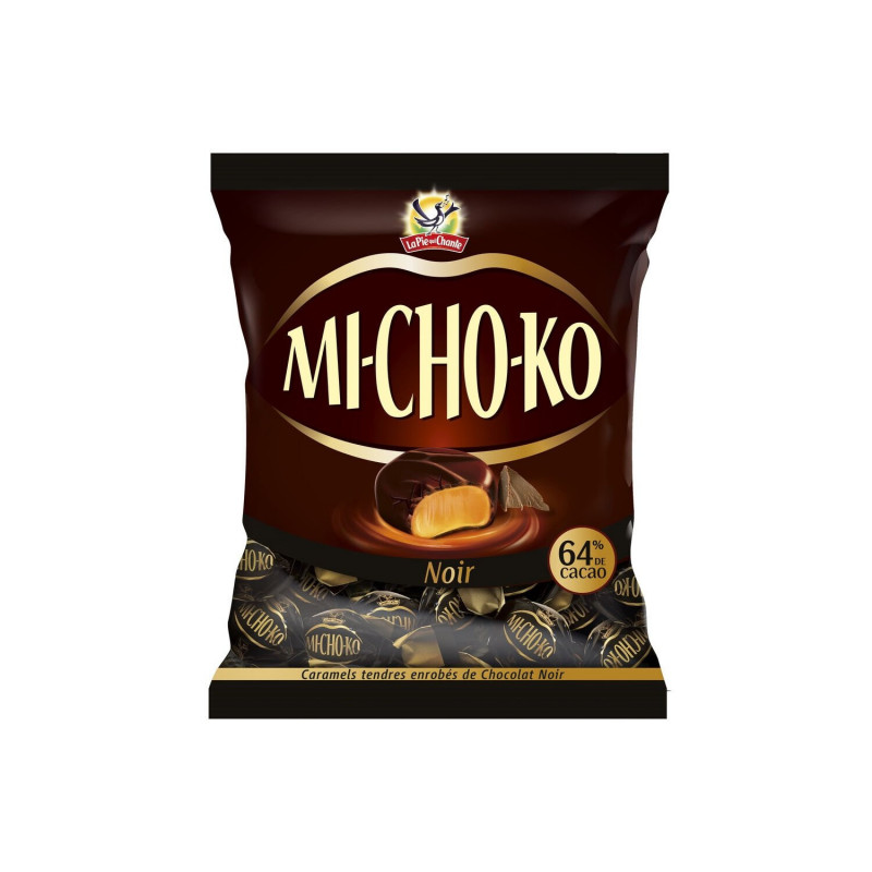 MICHOKO - Bonbons caramel chocolat noir - sachet de 280 g Sonico.fr
