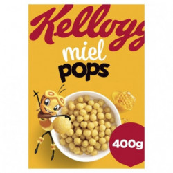 KELLOGG'S - MIEL POPS Céréales Grains de maïs soufflés au miel - paquet de 400 g Sonico.fr