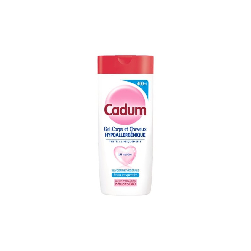 CADUM - Gel Corps Cheveux Hypoallergénique - flacon de 400 ml Sonico.fr