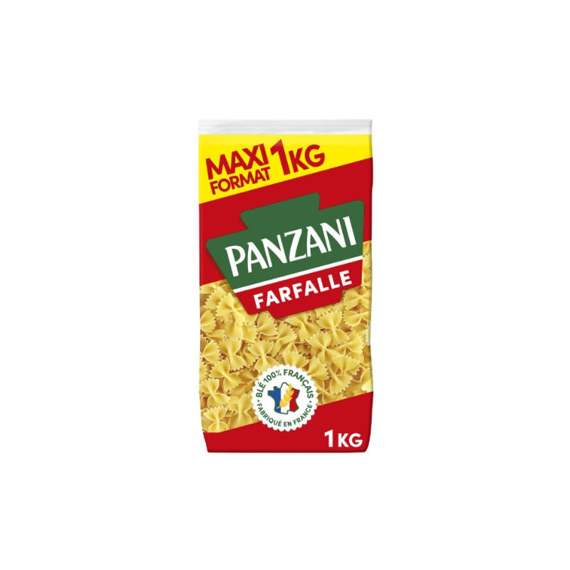 PANZANI - Pâtes Farfalle - paquet de 1 kg Sonico.fr
