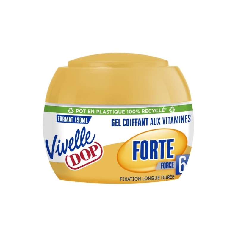 VIVELLE DOP - Gel Coiffant Fixation Forte - pot de 190 ml Sonico.fr