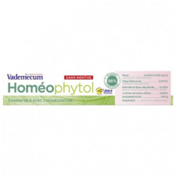 VADEMECUM - Homéophytol Dentifrice sans menthe - tube de 75 ml Sonico.fr