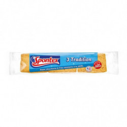SPONTEX - Tradition Eponges super absorbantes très résistantes - blister de 3 Éponges  Sonico.fr
