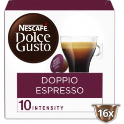 DOLCE GUSTO - Double Espresso Intensité 10 Café dosettes - paquet de 16 capsules - 136 g Sonico.fr