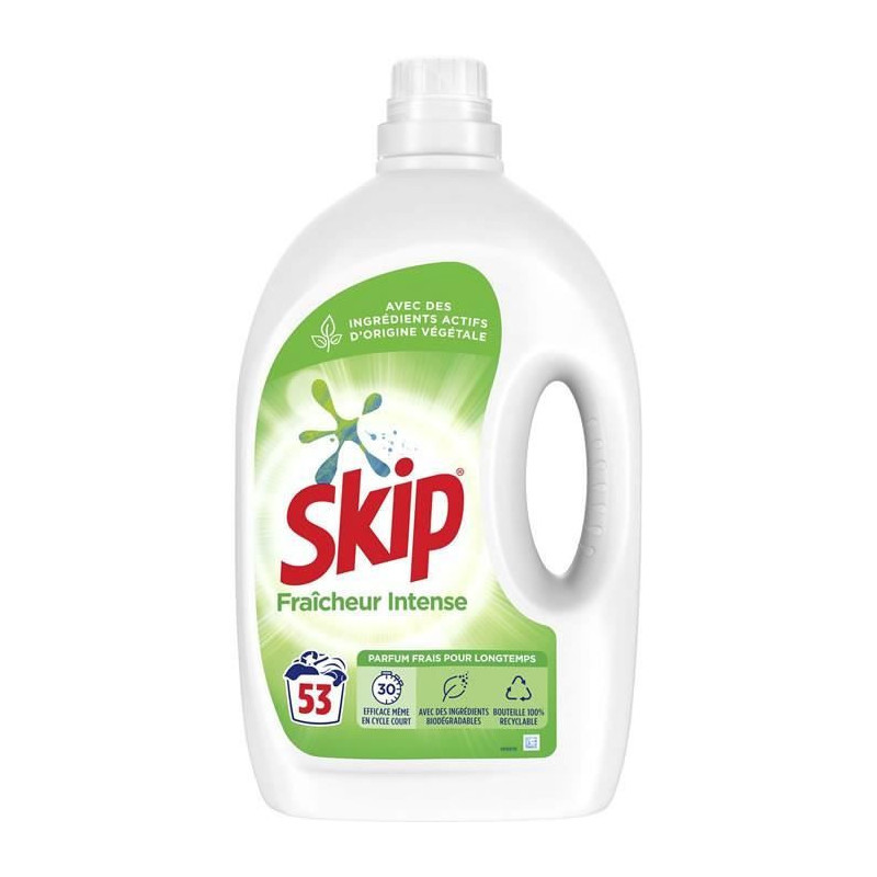 SKIP - Fraîcheur intense Lessive liquide 56 lavages - 2,52 l Sonico.fr