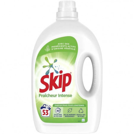 SKIP - Fraîcheur intense Lessive liquide 56 lavages - 2,52 l Sonico.fr