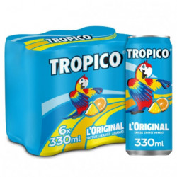 TROPICO - Boisson l'Original Exotique saveur orange ananas - pack de 6 canettes de 33 cl Sonico.fr