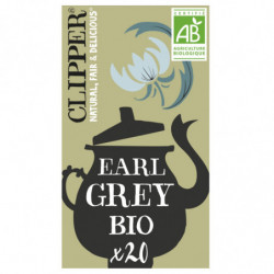 CLIPPER - Thé Noir Earl Grey bio - boite de 20 sachets - 30 g Sonico.fr