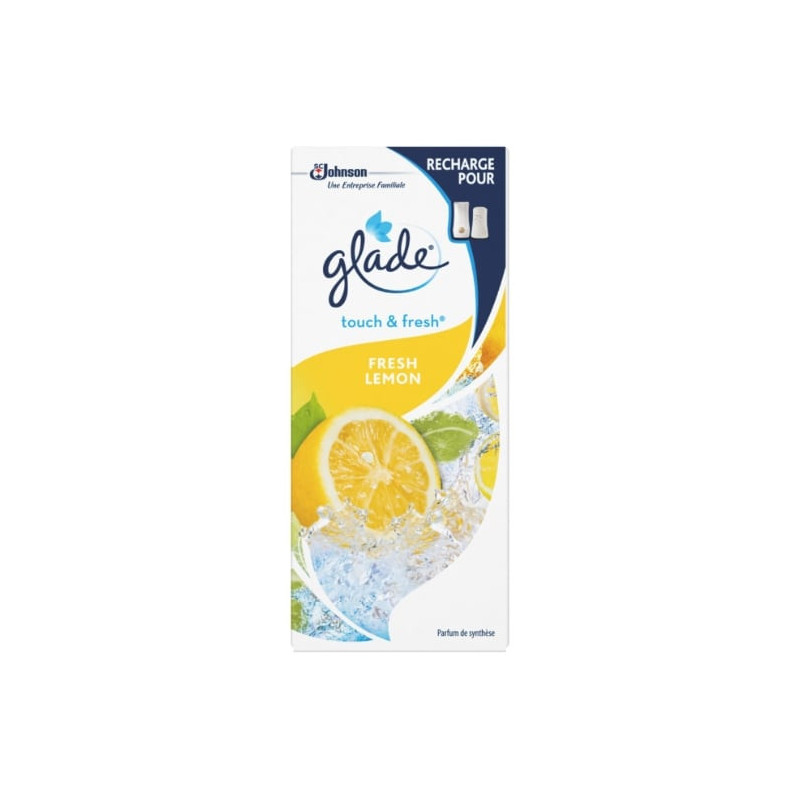 GLADE - Recharge Désodorisant Touch Fresh Fraicheur Citron - recharge de 10 ml Sonico.fr