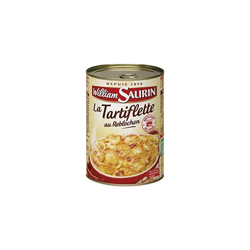 WILLIAM SAURIN - Tartiflette Plat cuisiné - boîte de 410 g Sonico.fr