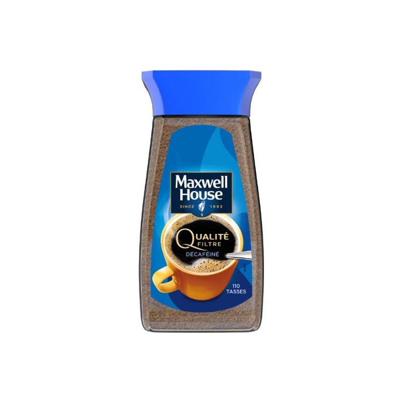 MAXWELL HOUSE - Café Soluble Décaféiné - Bocal de 200 g Sonico.fr