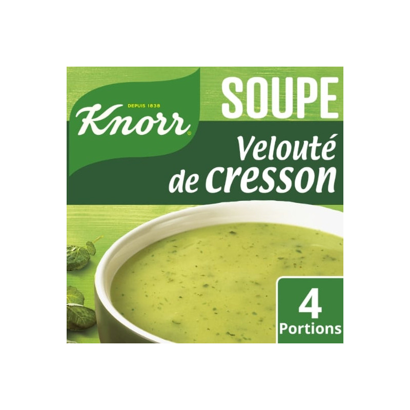 KNORR - Velouté de cresson soupe déshydratée - paquet de 53 g Sonico.fr
