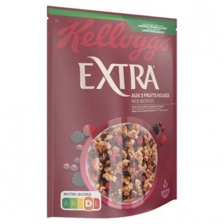 KELLOGG'S - Extra Fruits rouges Céréales - paquet de 450 g Sonico.fr
