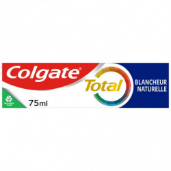COLGATE - Total Blancheur naturelle Dentifrice -  tube de 75 ml Sonico.fr