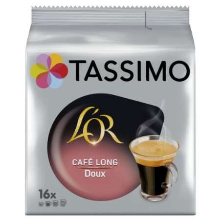 TASSIMO - L'OR Long Doux Café Dosettes - boite de 16 Capsules Sonico.fr