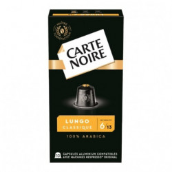 CARTE NOIRE - Lungo Classique N°6 Café Compatibles Nespresso - boite de 10 capsules - 50 g Sonico.fr