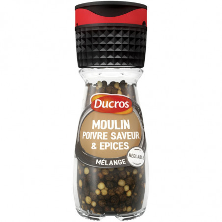 DUCROS - Poivre Saveur et Épices Assaisonnement - moulin de 30 g Sonico.fr