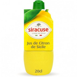 SIRACUSE - Jus De Citron Jaune - flacon de 20 cl Sonico.fr