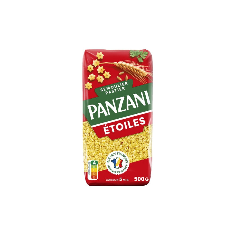 PANZANI - Pâtes Etoiles - paquet de 500 g Sonico.fr